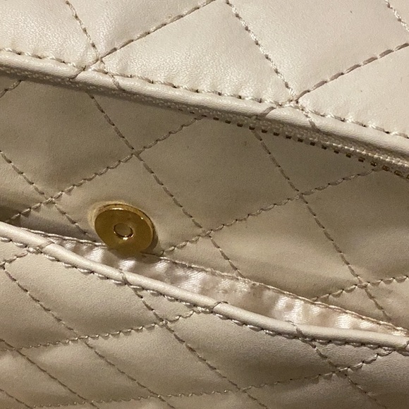 Like new Joy Imani bag trimmed in gold plated zipper attachments and shoulder. - Picture 5 of 13